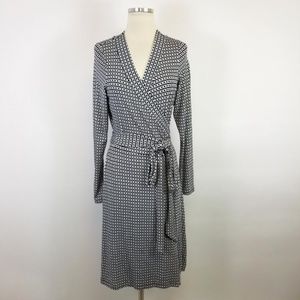 Banana Republic long sleeve wrap dress